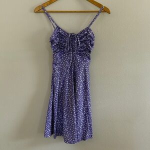 Missufe Purple Floral Dress